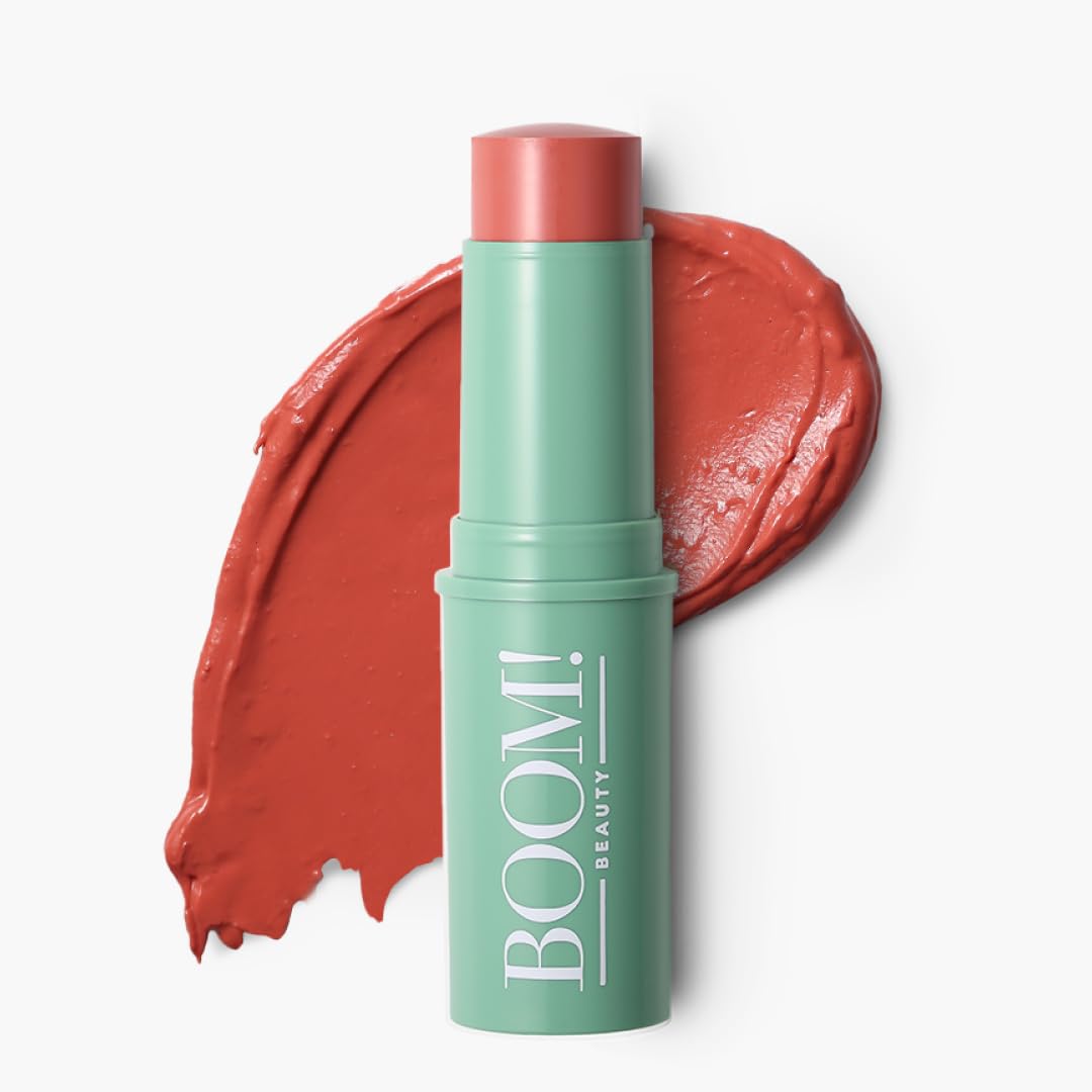 Boomstick Color® All-in-One Cream Blush for Cheeks, Eyes & Lips, Long Wearing, Blendable Makeup Blush Stick for Mature Skin, Cruelty Free Lip Cheek Tint with Skincare Benefits, Cindy Joseph Heritage