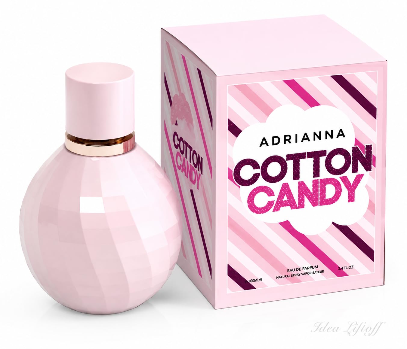 Rio Sweet Crush Pink Eau de Parfum for Women, Sweet Pink Fruity Gourmand Raspberry Strawberry Pear Peony Jasmine Vanilla Tonka Musk Spray Fragrance, 3.4 Fl Oz / 100 ml