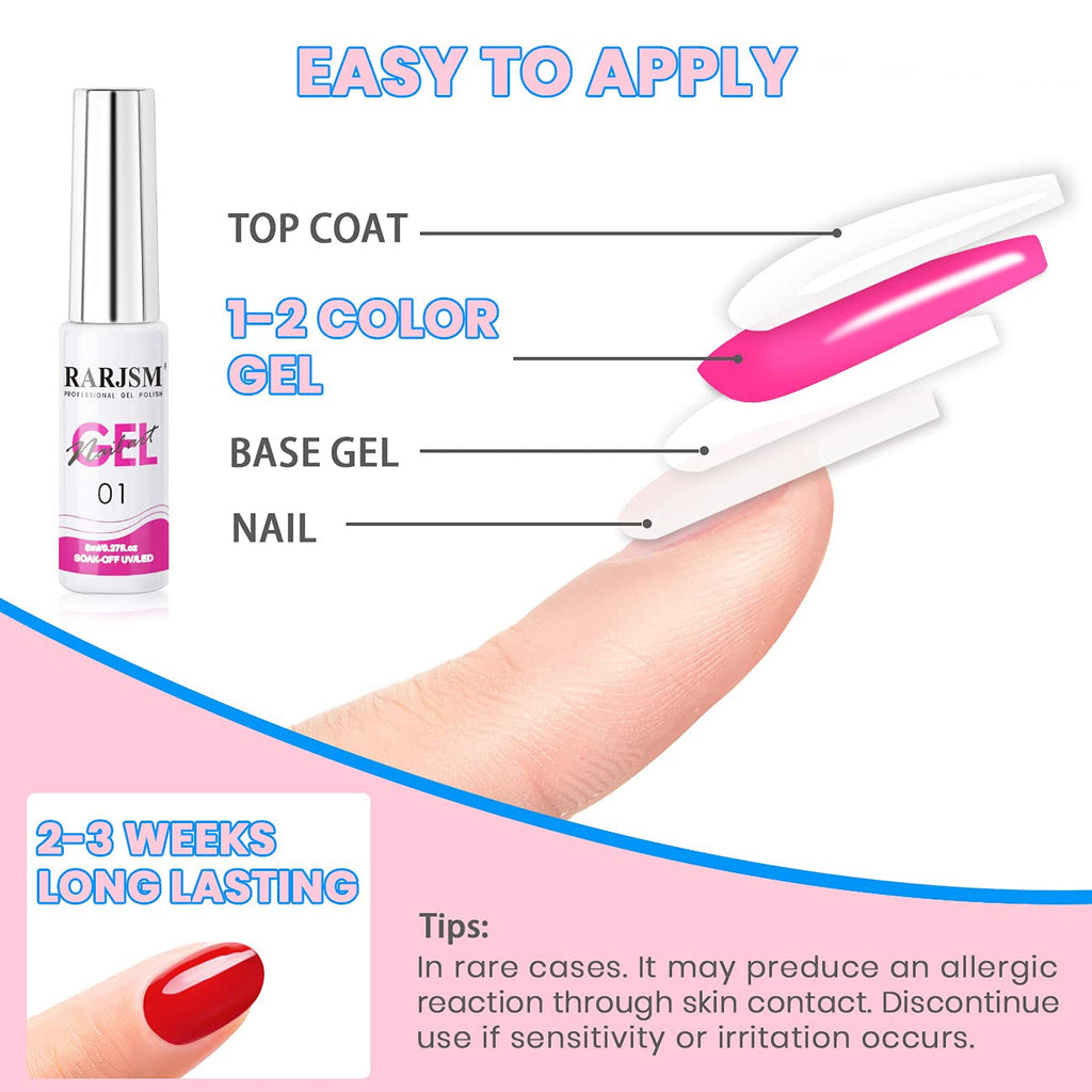RARJSM Painted Gel Nail Polish Set, Line Art Gel 12 Colors Neon Pink Yellow Green Glitter Silver Gold Nail Art Painting Manicure Tools DIY Drawing NailGel for Line U V L E D Required