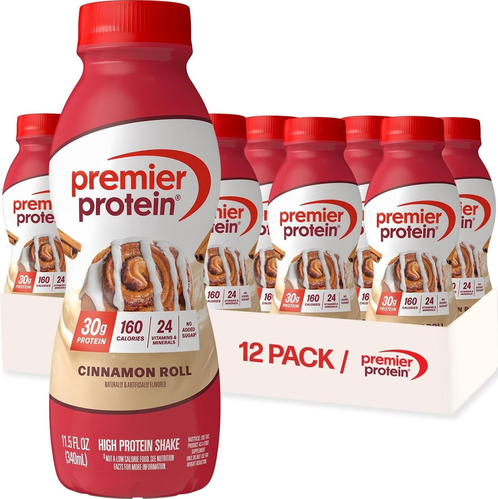 Premier Protein 30g High Protein Shake, Peaches & Cream, 12 Pack