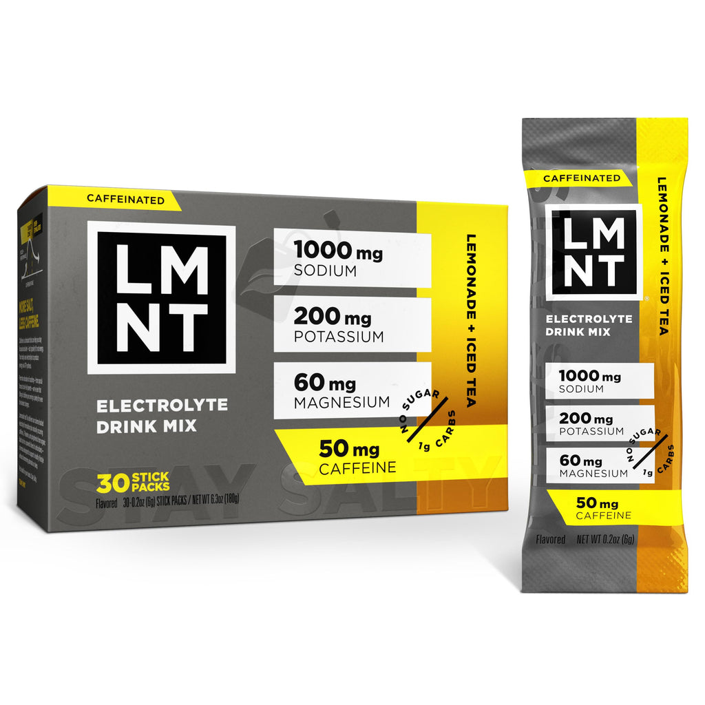 LMNT Zero Sugar Electrolytes - Raw Unflavored Salt | Drink Mix | 30-Count