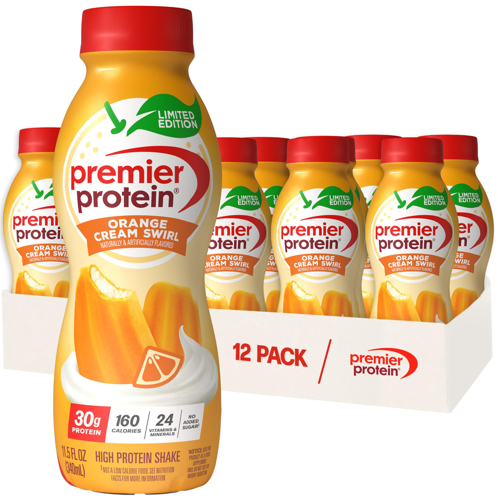 Premier Protein 30g High Protein Shake, Peaches & Cream, 12 Pack